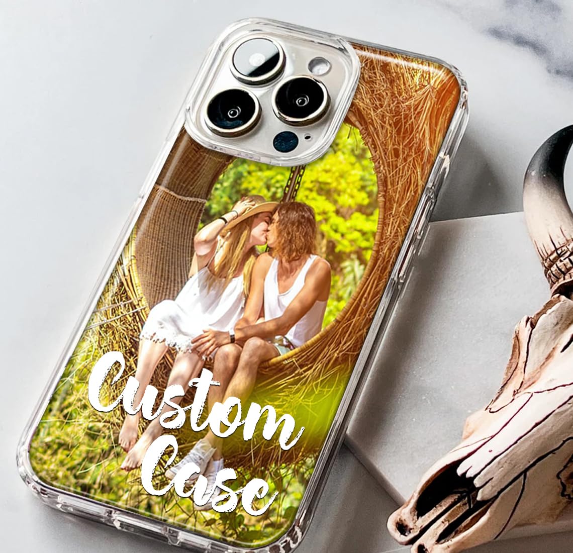 Amazon.com: MUNDAZE Custom Phone Case for iPhone 16 15 14 13